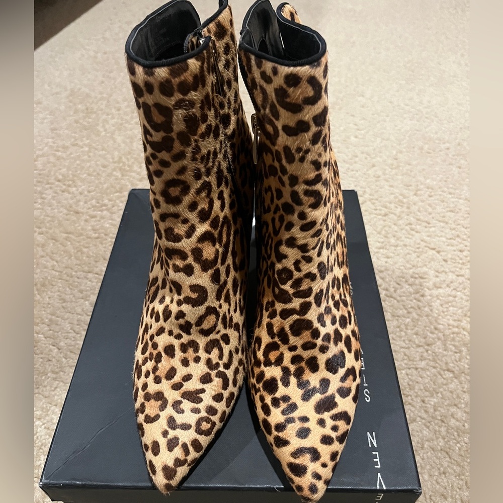 NEW Animal Print Steven Side Zip Boot